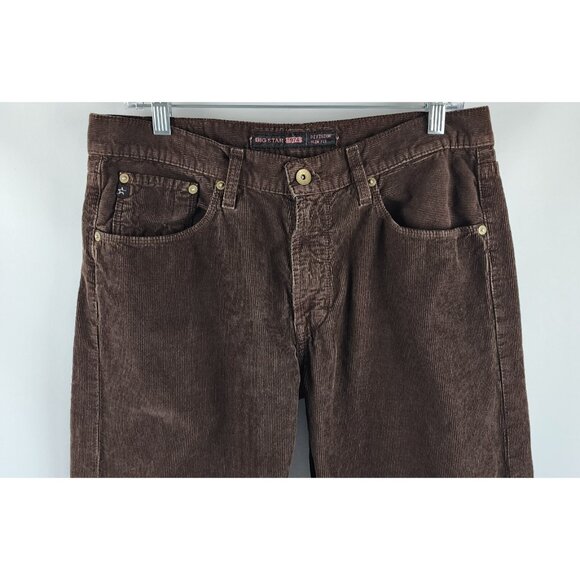BIG STAR Jeans Mens 34R Brown Division Slim Fit Corduroy (34x31) - Picture 2 of 11